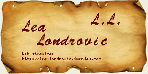Lea Londrović vizit kartica
